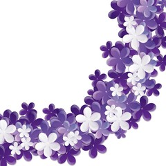 the background picture with soft violet flowers in spring