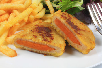 cordon bleu et frites