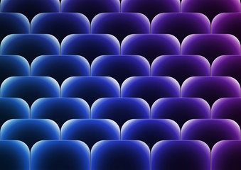 Obraz premium Dark blue vector background with transparent blue squares