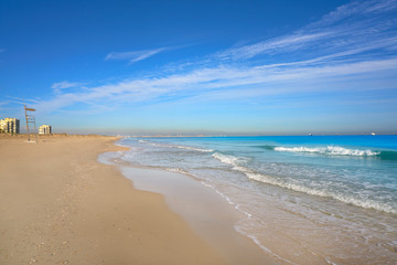 Fototapeta na wymiar El Saler beach of Valencia at Mediterranean