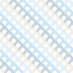 Seamless vector background with abstract geometric pattern. Halftone. Print. Repeating background. Cloth design, wallpaper.