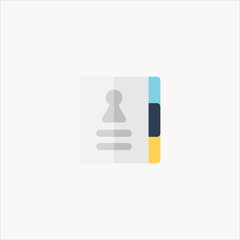 agenda icon flat design