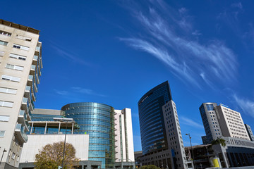 Fototapeta premium Valencia modern town skyline in Spain