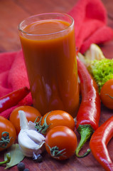 Vegetable juice and vegetables
