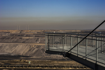 Fototapeta premium Tagebau Garzweiler Germany Skywalk