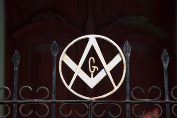 Masonic Square and Compasses symbol - Las Tunas, Cuba