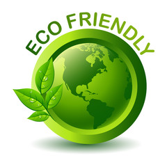 Vector Green Eco Friendly Label