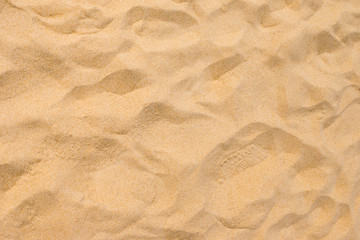 Fine beach sand in the summer sun