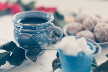 small bucket with sugar