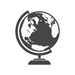 Vector school Globe icon - Illustration