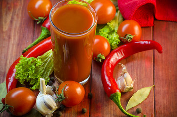 Vegetable juice and vegetables