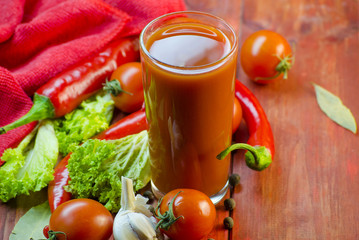 Vegetable juice and vegetables