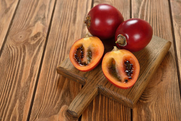 Exotic fruit tamarillo