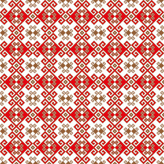 Retro seamless ukrainian pattern