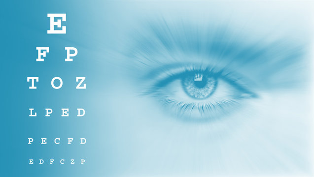 human eye  and  and vision test chart