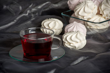 White zephyr with red tea