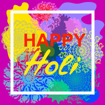 Happy Holi card.
