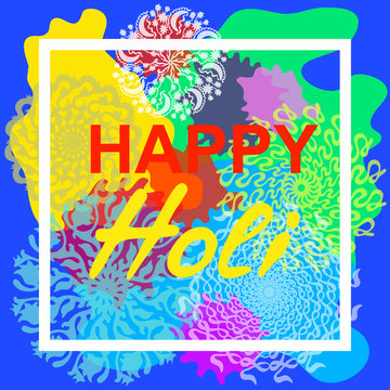 Happy Holi card.