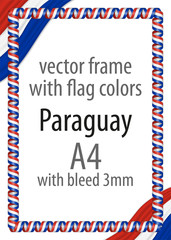 Fototapeta premium Frame and border of ribbon with the colors of the Netherlands flag