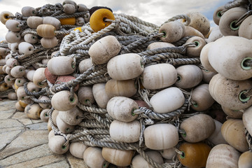 Fishing net. Color image
