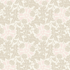 Fototapeta na wymiar Floral vintage rustic seamless pattern. Background can be used for wallpaper, fills, web page, surface textures.