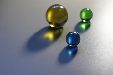 Decorative colored glass balls