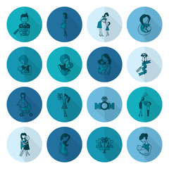 Happy Mothers Day Icons