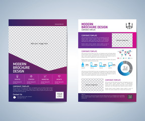 Business brochure, leaflet, flyer, annual report, cover design template. vector background. layout A4 size.