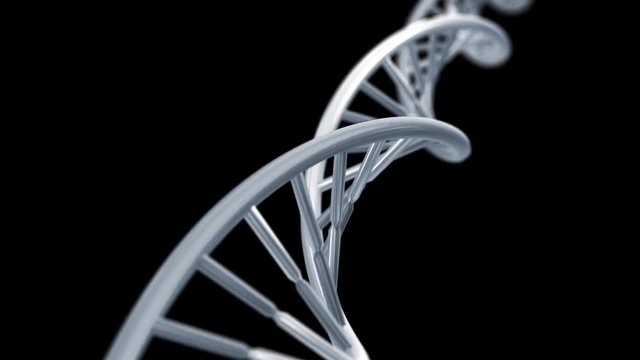 DNA spinning RNA double helix slow science electron microscope closeup dof 4K