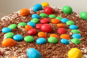 Tort, handmaid, draje, color, white, napoleon