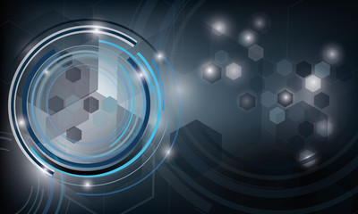 vector abstract background with computer
design