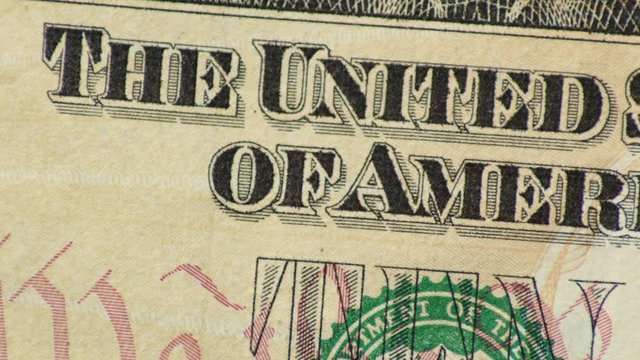 Slow Rotating Ten Dollar Bill Macro