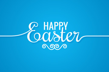 Easter Line Vintage Lettering Design Background