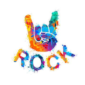 Rock. Sign of the horns