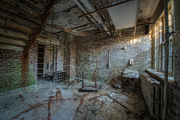 Abandoned room at Letchworth Village