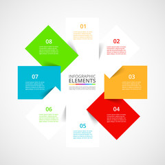Vector business template for presentation.