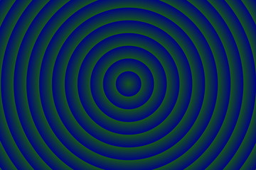 Illustration of dark blue and dark green concentric circles