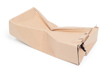 Damaged cardboard box
