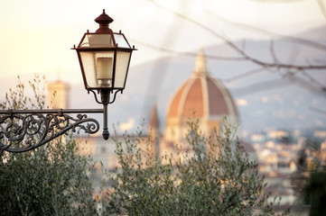 A view of Florence with Brunelleschi's dome cathedral