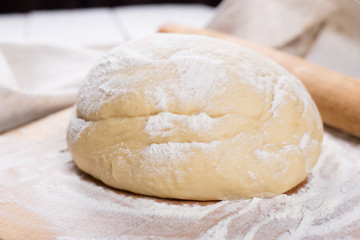 Fototapeta na wymiar just cooked dough
