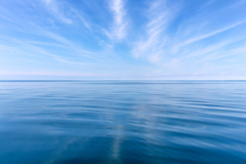 Sky And Water On A Calm Day
