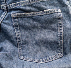 Old denim jean texture background.