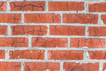 Brick wall colored