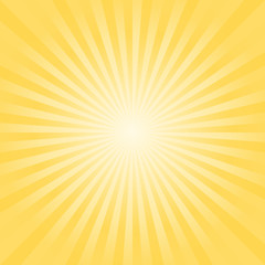Abstract background. Bright Yellow rays background. Vector 