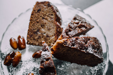Сhocolate cake and dates