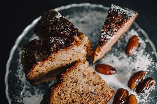 Сhocolate cake and dates
