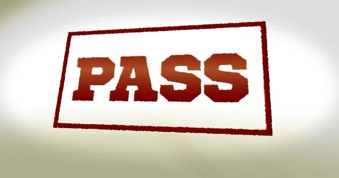 Stamped Text - Pass
