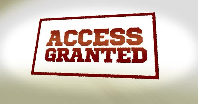 Stamped Text - Access Granted