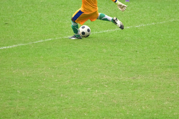Obraz premium Kick soccer ball 