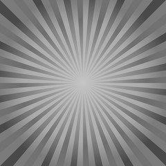 Abstract background. Black Gray rays background. Vector 